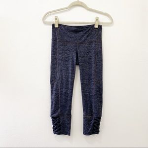 Athleta Mind Over Mat Lattice Capri Gray Leggings